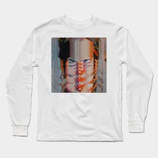 We'll Be Alright - Glitch Art Portrait Long Sleeve T-Shirt